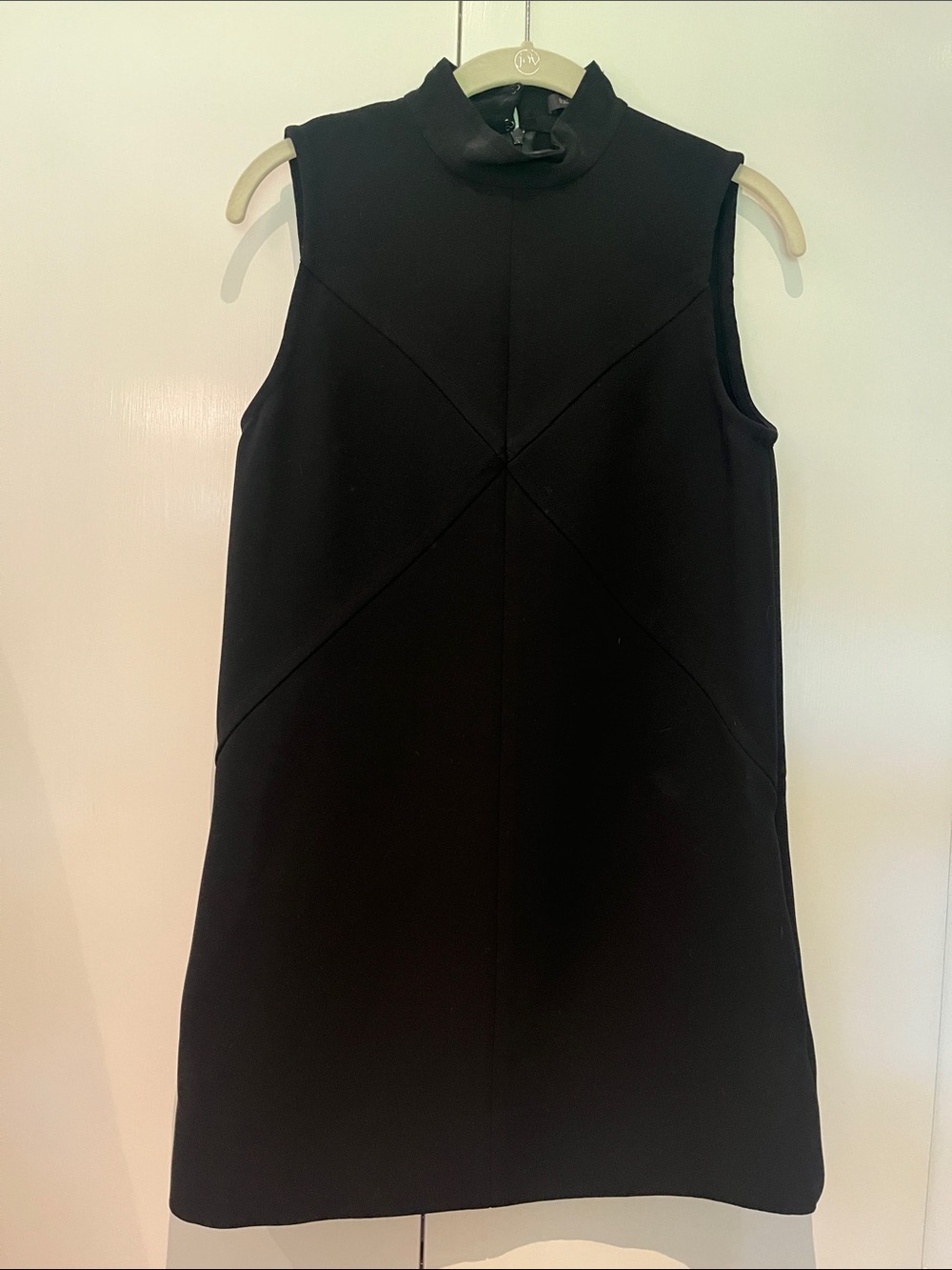 Rachel Zoe Black Sleeveless High-Neck Mini Dress